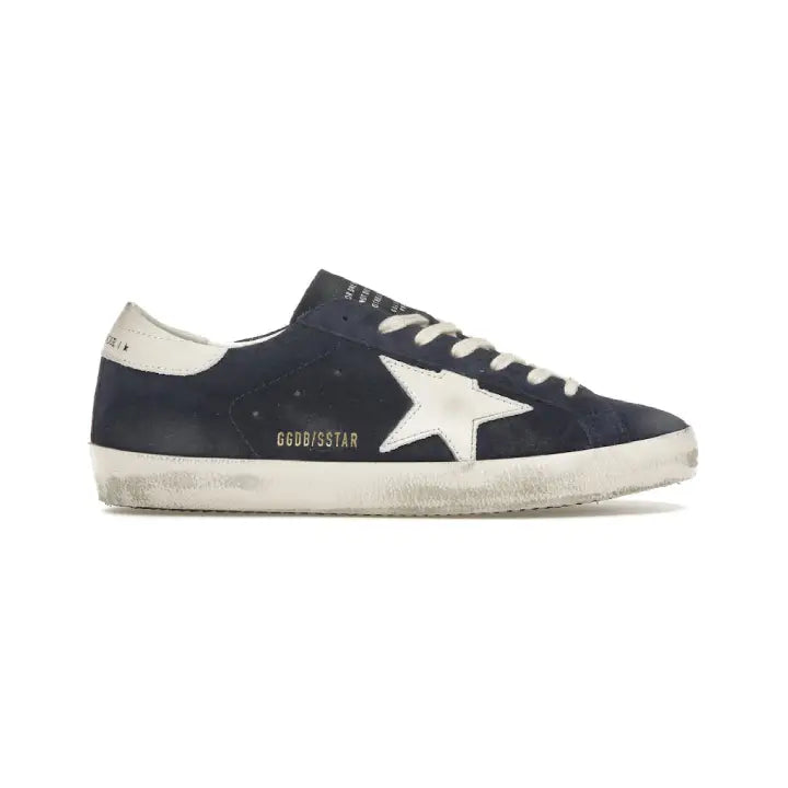 Golden Goose - Navy Suede White