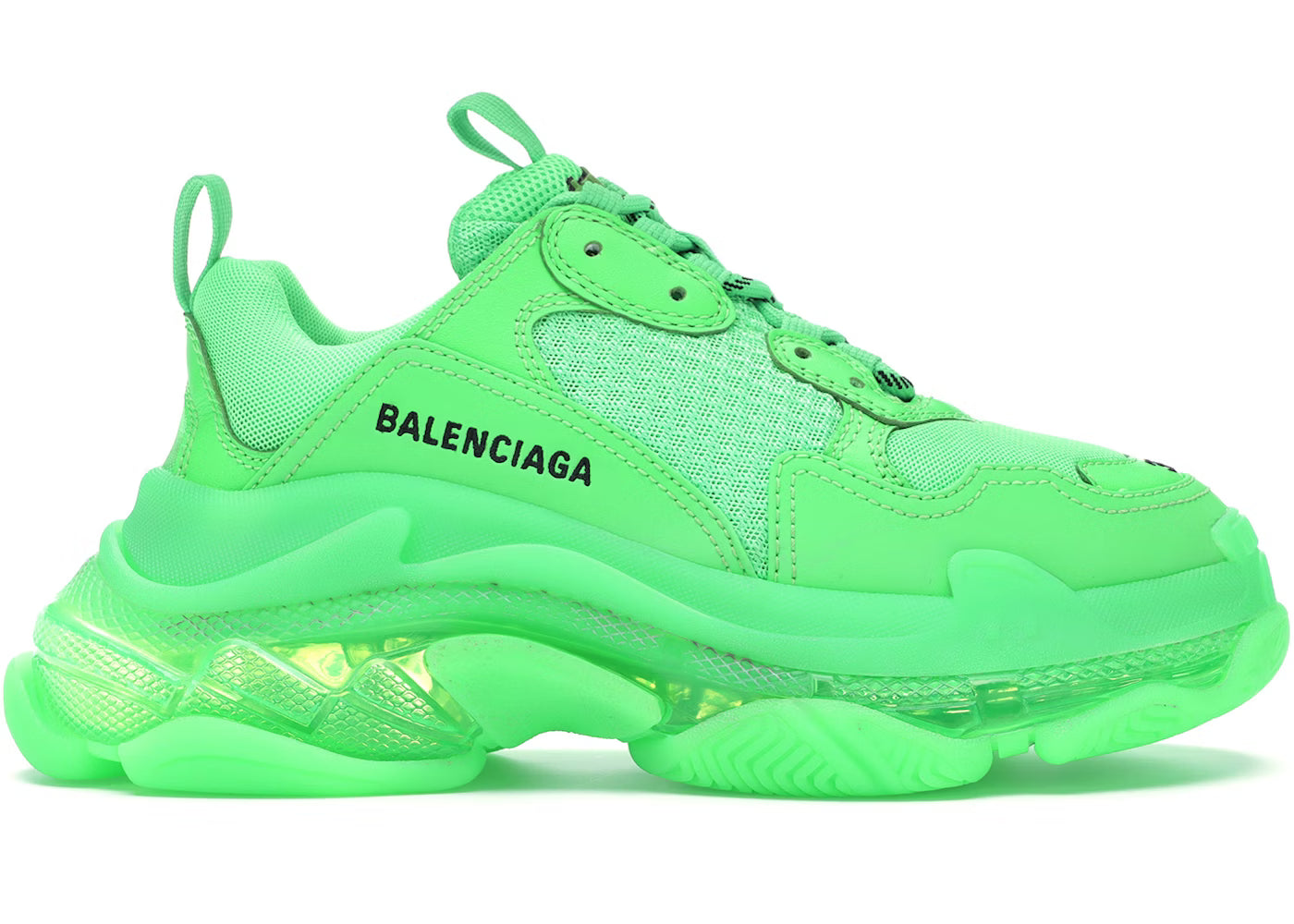 Balenciaga Triple S Neon Green (Clear Sole)