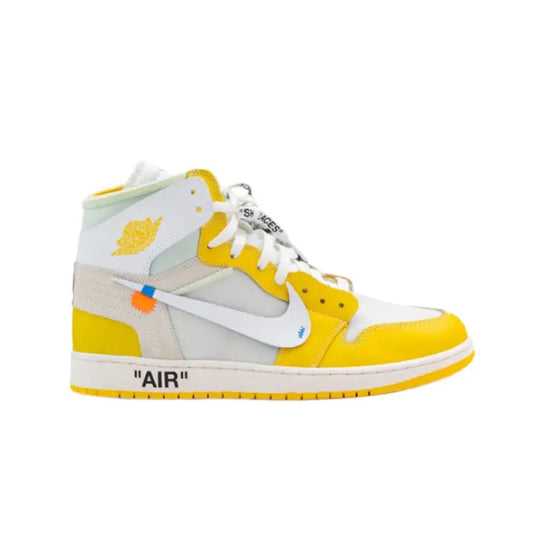 Off White Jordan 1 - White - Canary Yellow